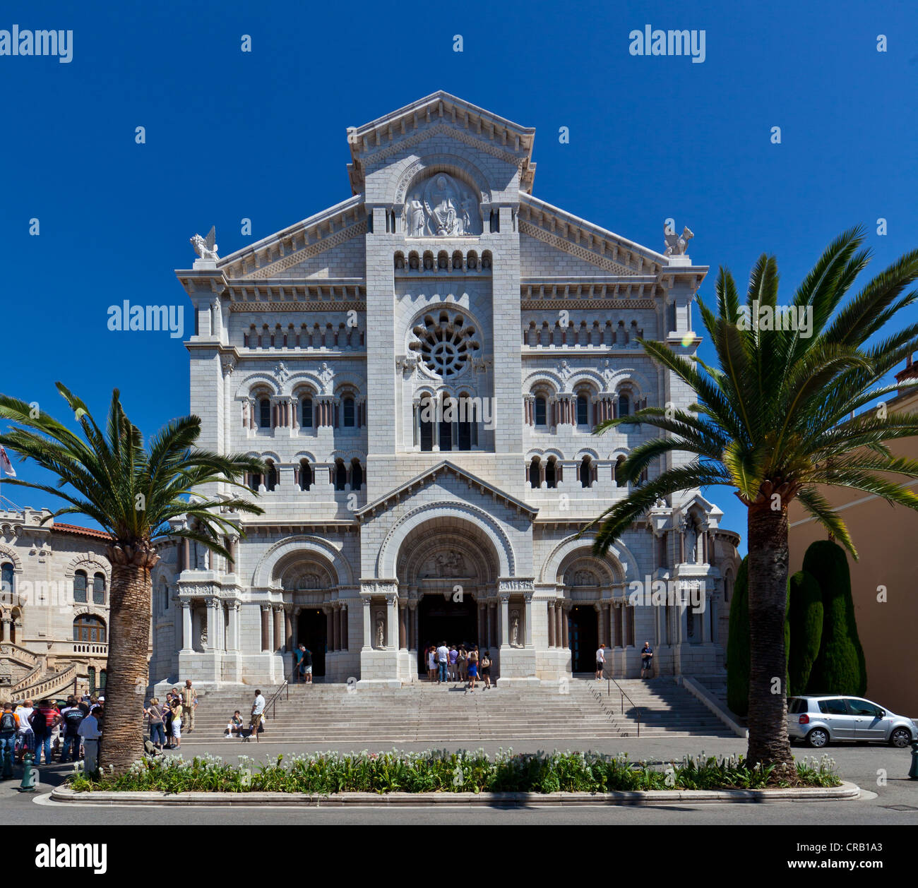 Saint Nicholas Cathedral, Notre-Dame-Immaculée Cathedral, neo-Romanesque, Monte  Carlo, principality of Monaco, Cote d'Azur Stock Photo - Alamy