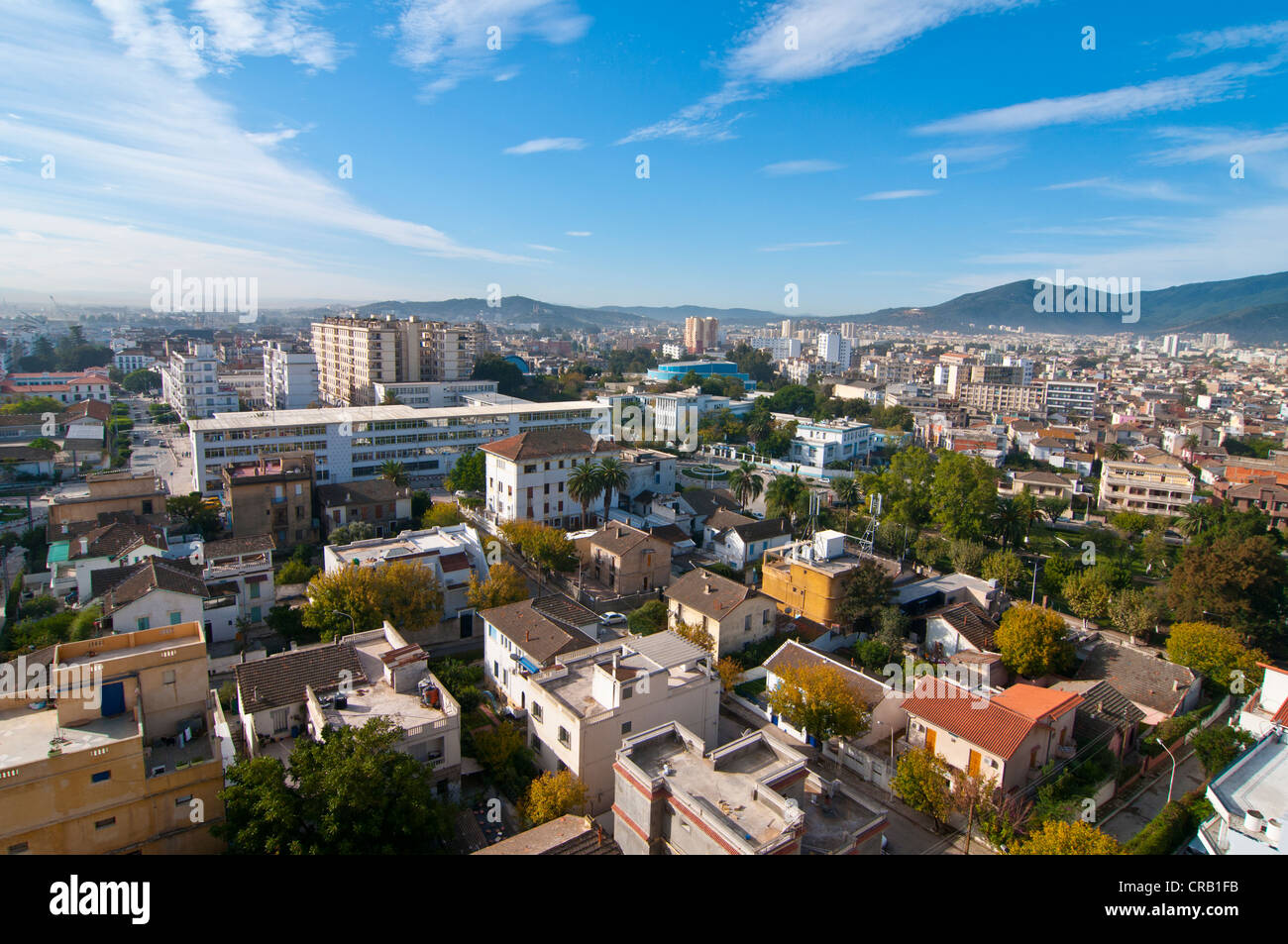 View over Annaba, Algeria, Africa Stock Photo