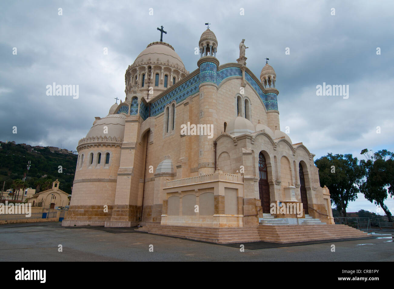Basilica of Notre-Dame d'Afrique, Algiers, Algeria, Africa Stock Photo