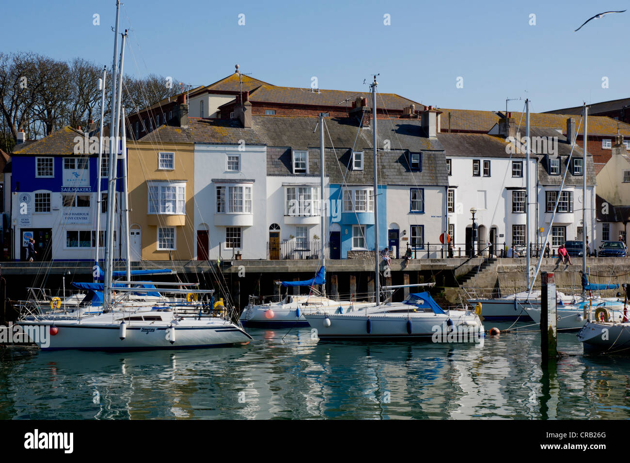 Old Weymouth harbour, Dorset, England Stock Photo Alamy