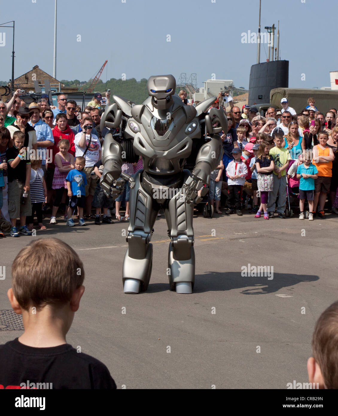 Titan the Robot show at Chatham Dockyard Kent UK Stock Photo