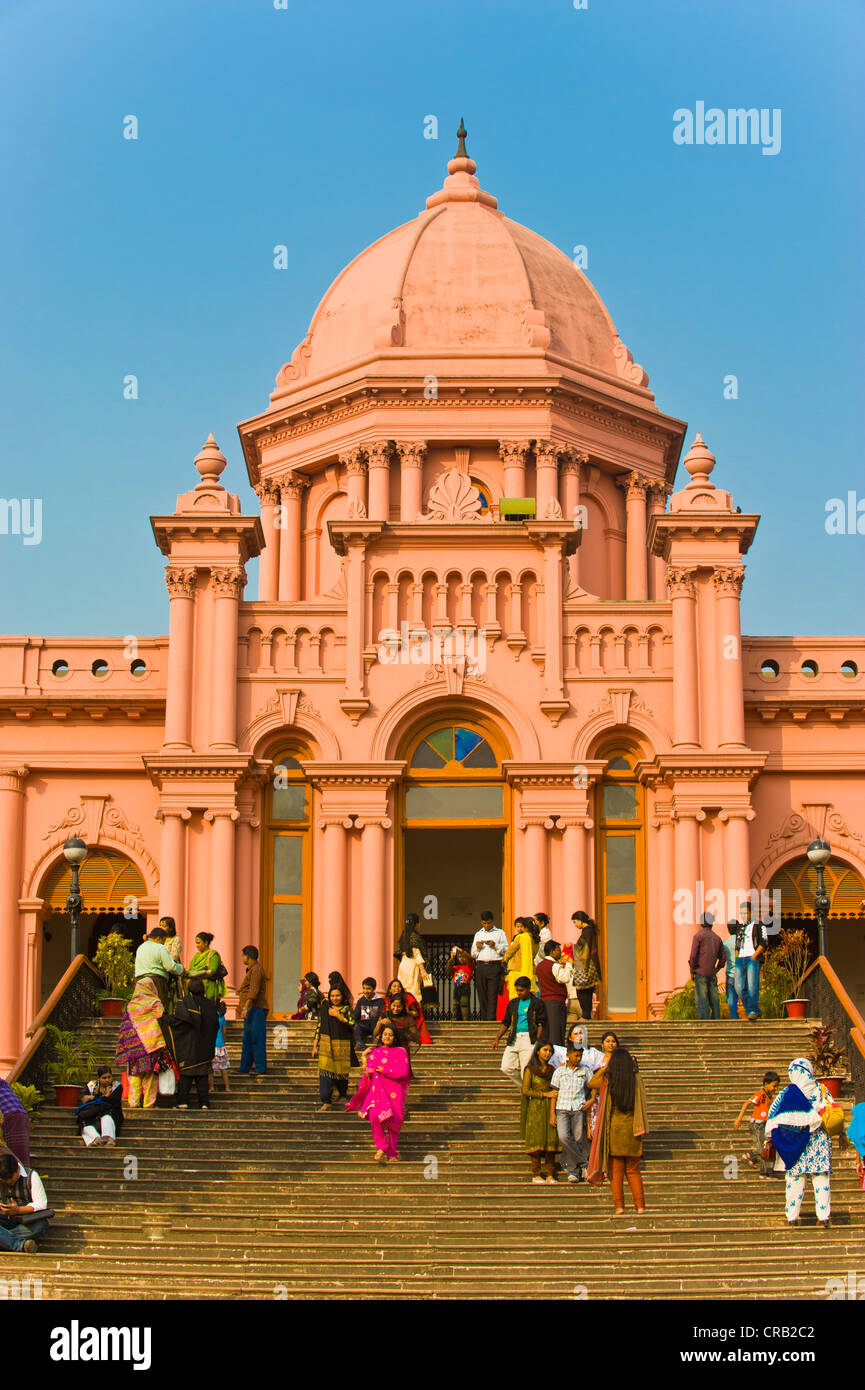 The pink Ahsan Manzil palace, Dhaka, Bangladesh, Asia Stock Photo