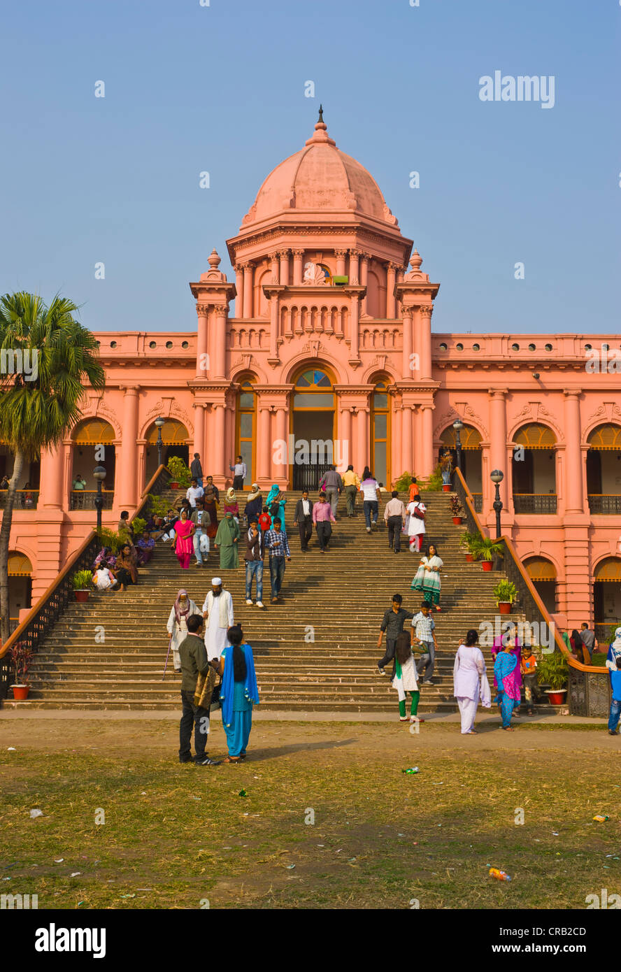 The pink Ahsan Manzil palace, Dhaka, Bangladesh, Asia Stock Photo