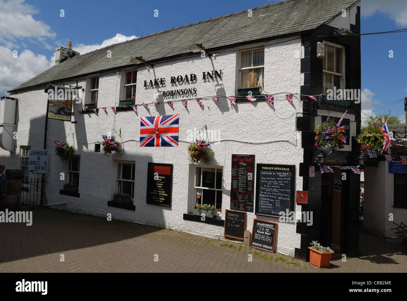 The Lake Road Inn, Keswick Stock Photo Alamy