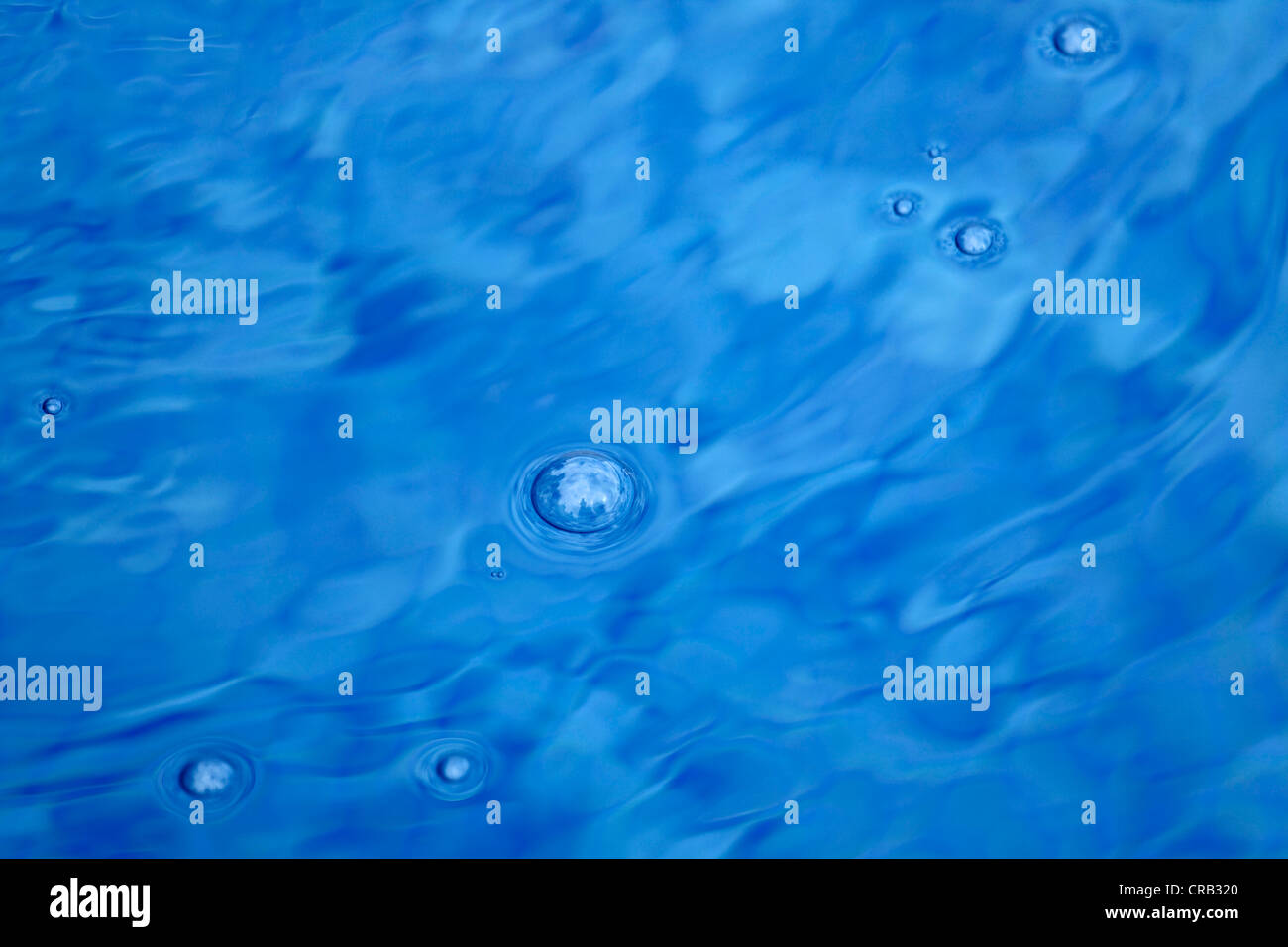 Swimming pool, air bubbles on the water surface Stock Photo Alamy