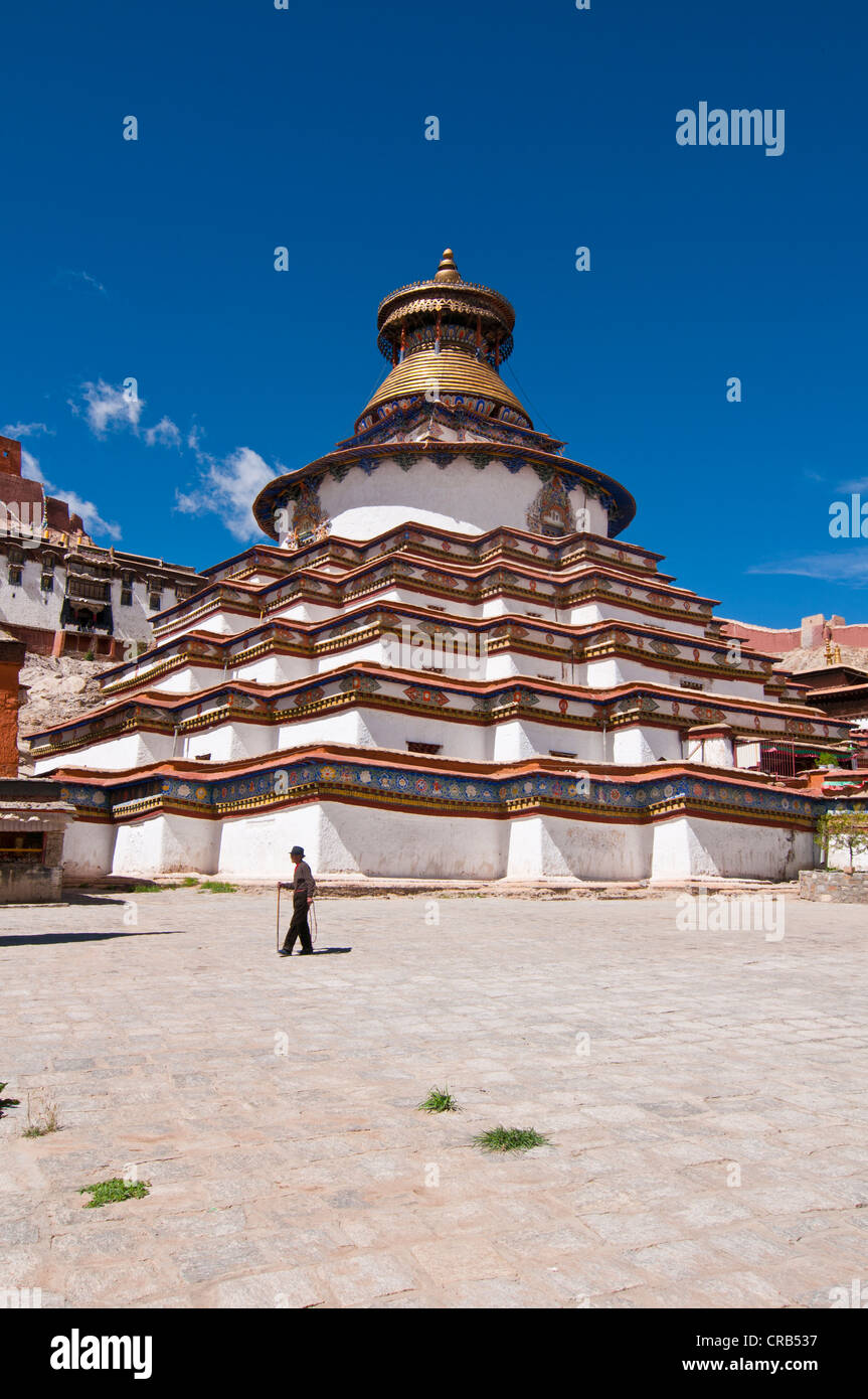 The Kumbum, Gyantse Monastery, Gyantse, Tibet, Asia Stock Photo