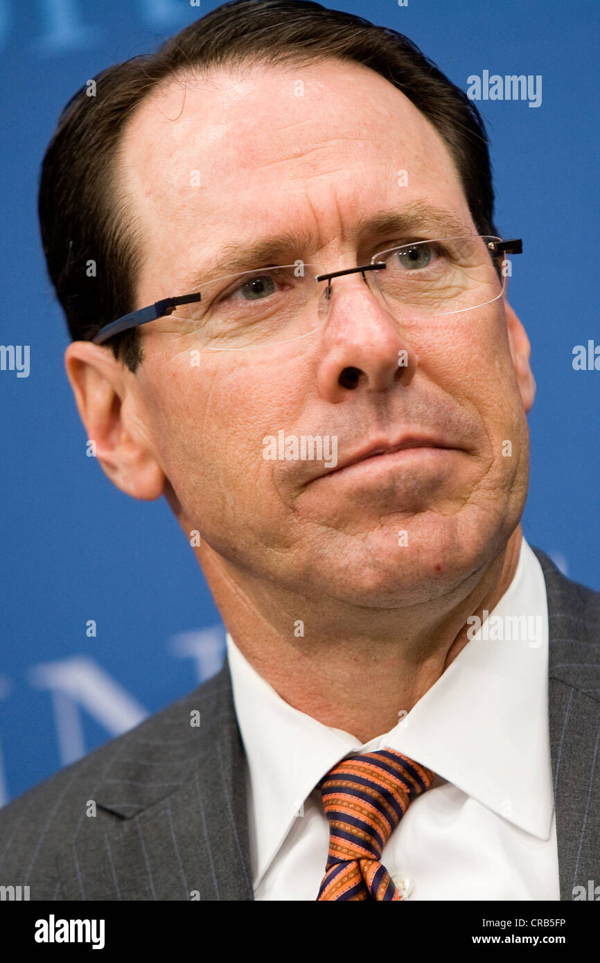 Randall Stephenson, Chairman and CEO of AT&T.  Stock Photo