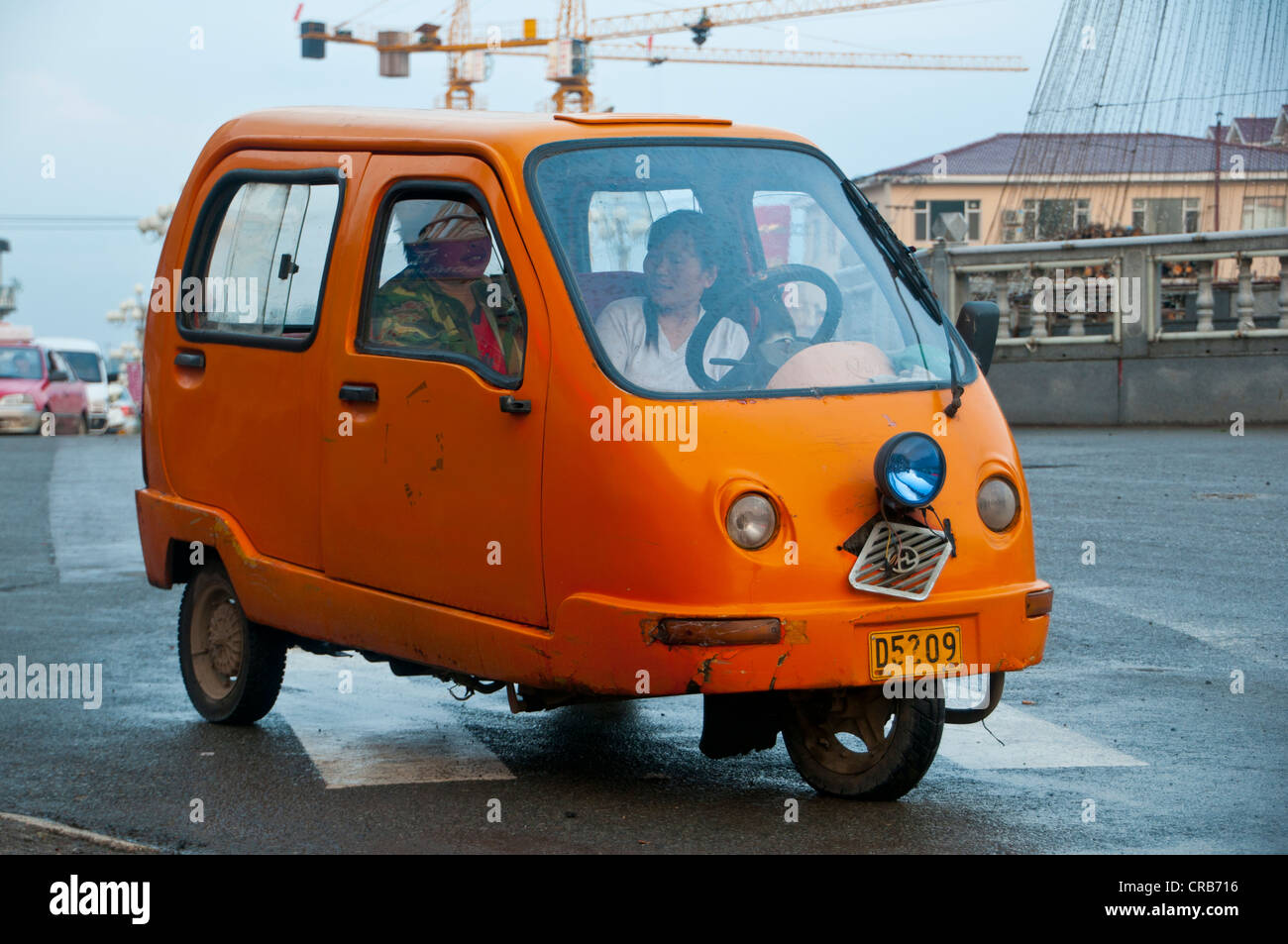 Auto tricycle, Liaoning, China, Asia Stock Photo