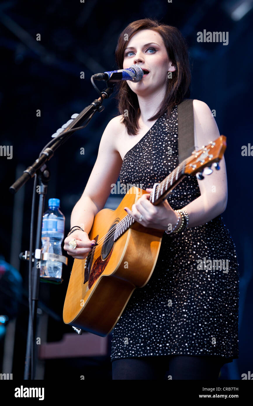 The Scottish singer-songwriter Amy Macdonald live at the Heitere Open Air music festival in Zofingen, Switzerland, Europe Stock Photo
