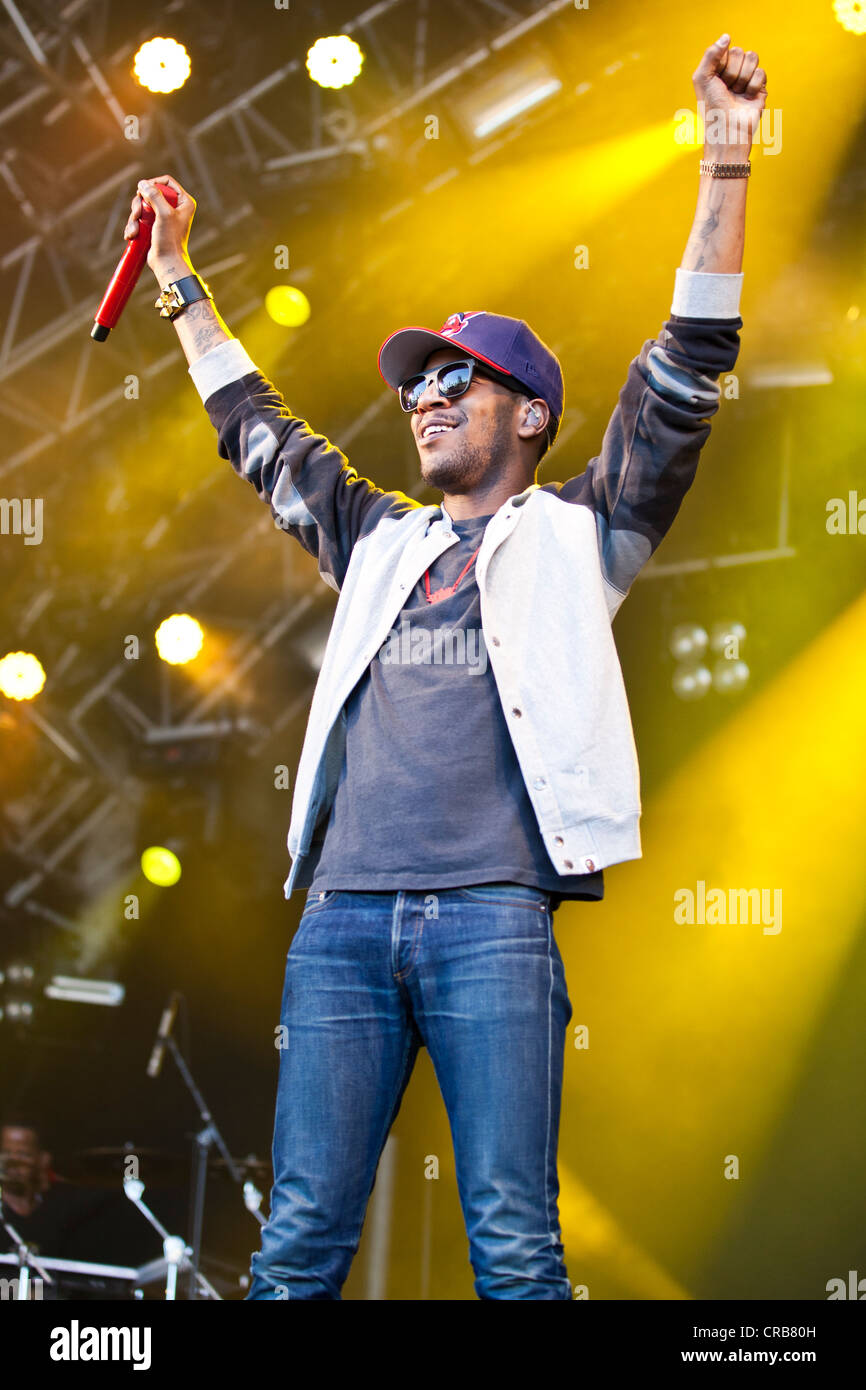 U.S. actor and rapper Kid Cudi performing live at the Heitere Open Air