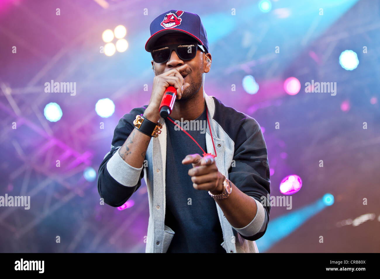 U.S. actor and rapper Kid Cudi performing live at the Heitere Open Air