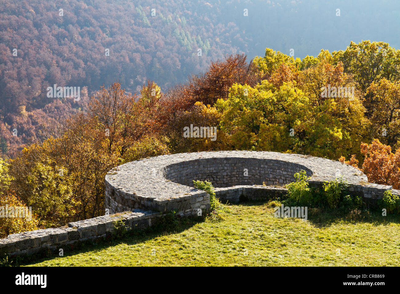 Burg Hohenurach castle ruins, Bad Urach, Swabian Alb, Reutlingen ...