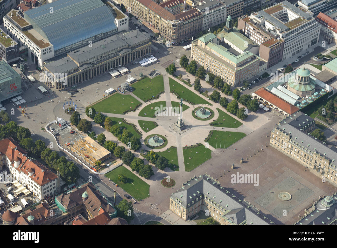 Aerial View Stuttgart Baden Wuerttemberg Germany High Resolution Stock ...