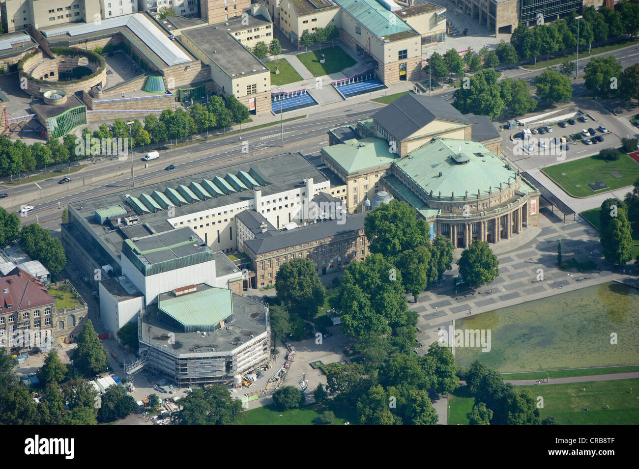 Aerial view stuttgart baden wuerttemberg germany hi-res stock ...