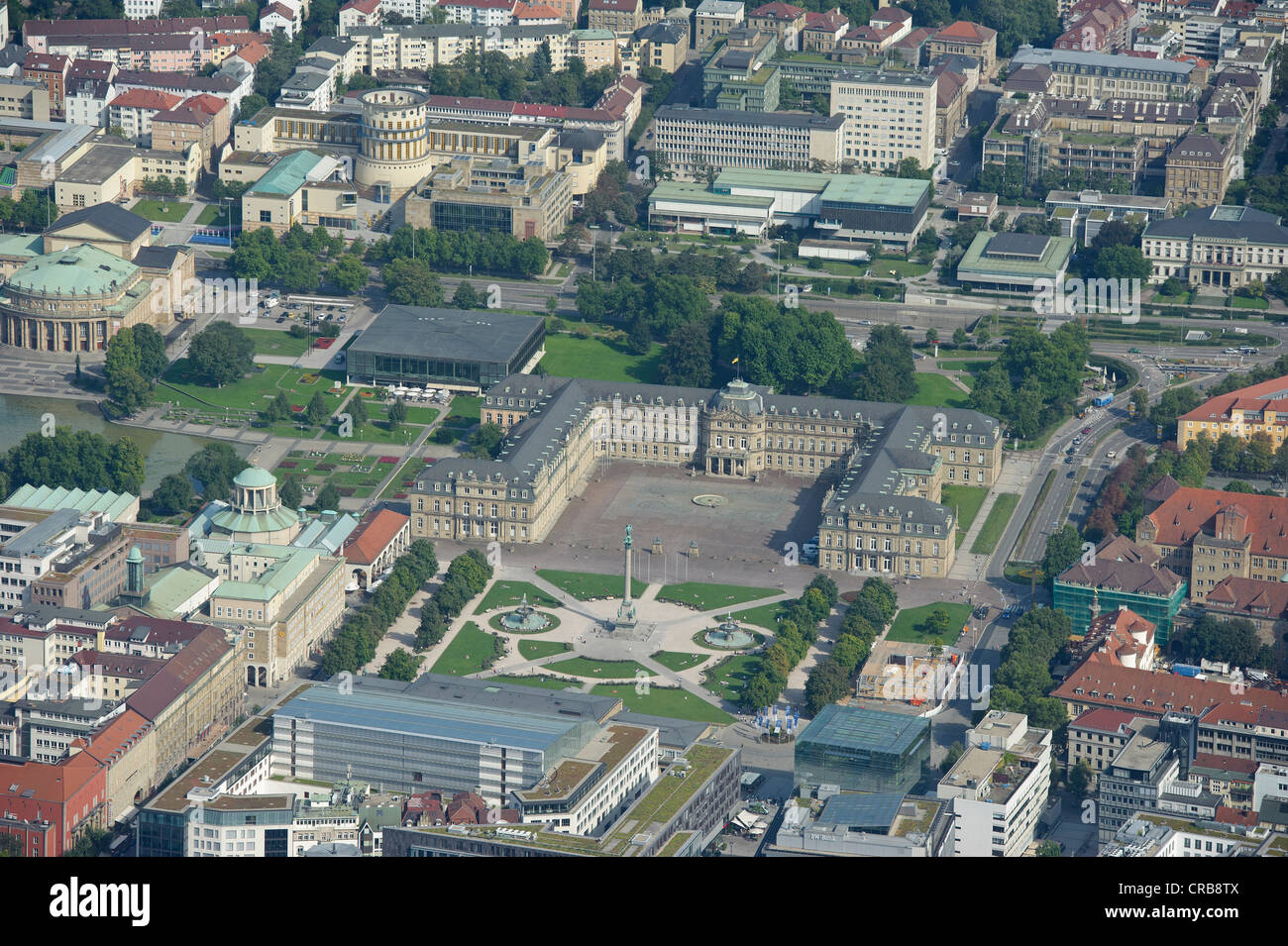 Aerial view, Stuttgart, Baden-Wuerttemberg, Germany, Europe Stock Photo ...