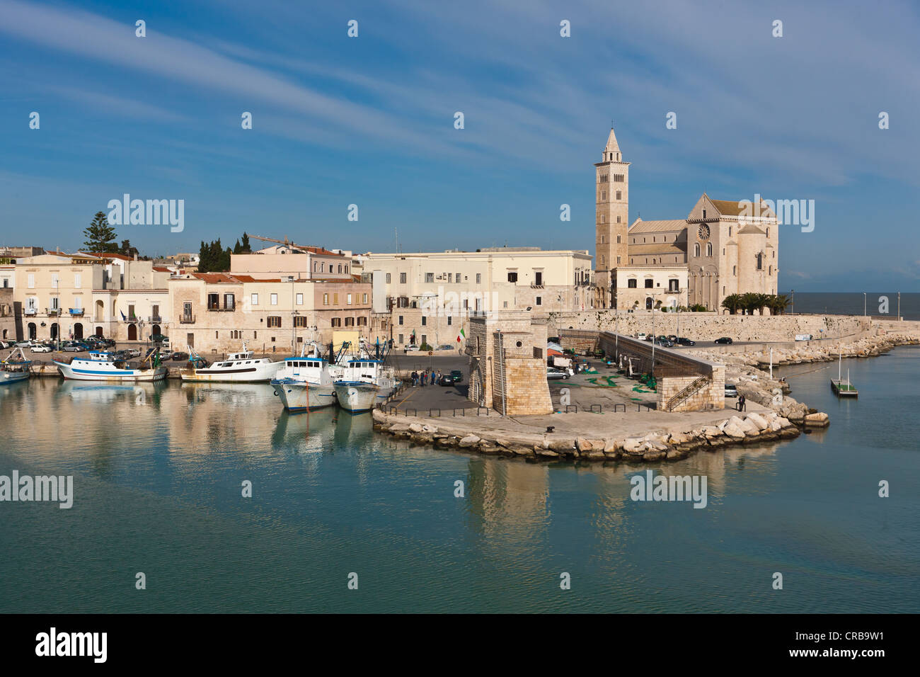 Cathedral of San Nicola Pellegrino, Marine Cathedral of Trani, Apulia, Southern Italy, Italy, Europe Stock Photo