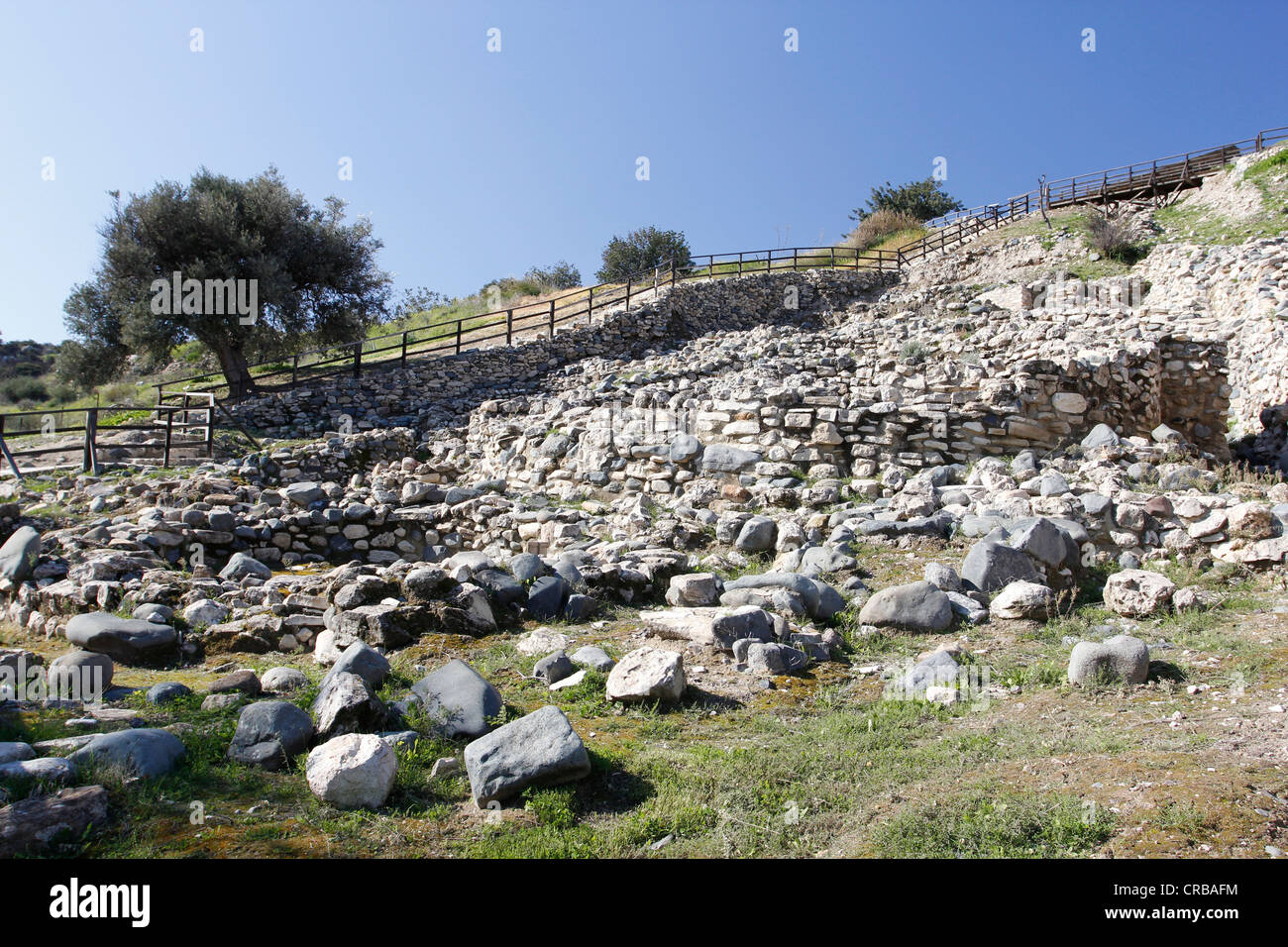 Choirokoitia, archaeological excavations, Cyprus, Greece, Europe Stock Photo