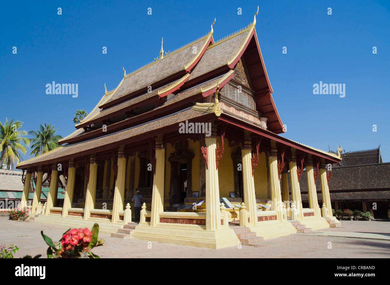 Wat Sisaket temple, Vientiane, Laos, Indochina, Asia Stock Photo