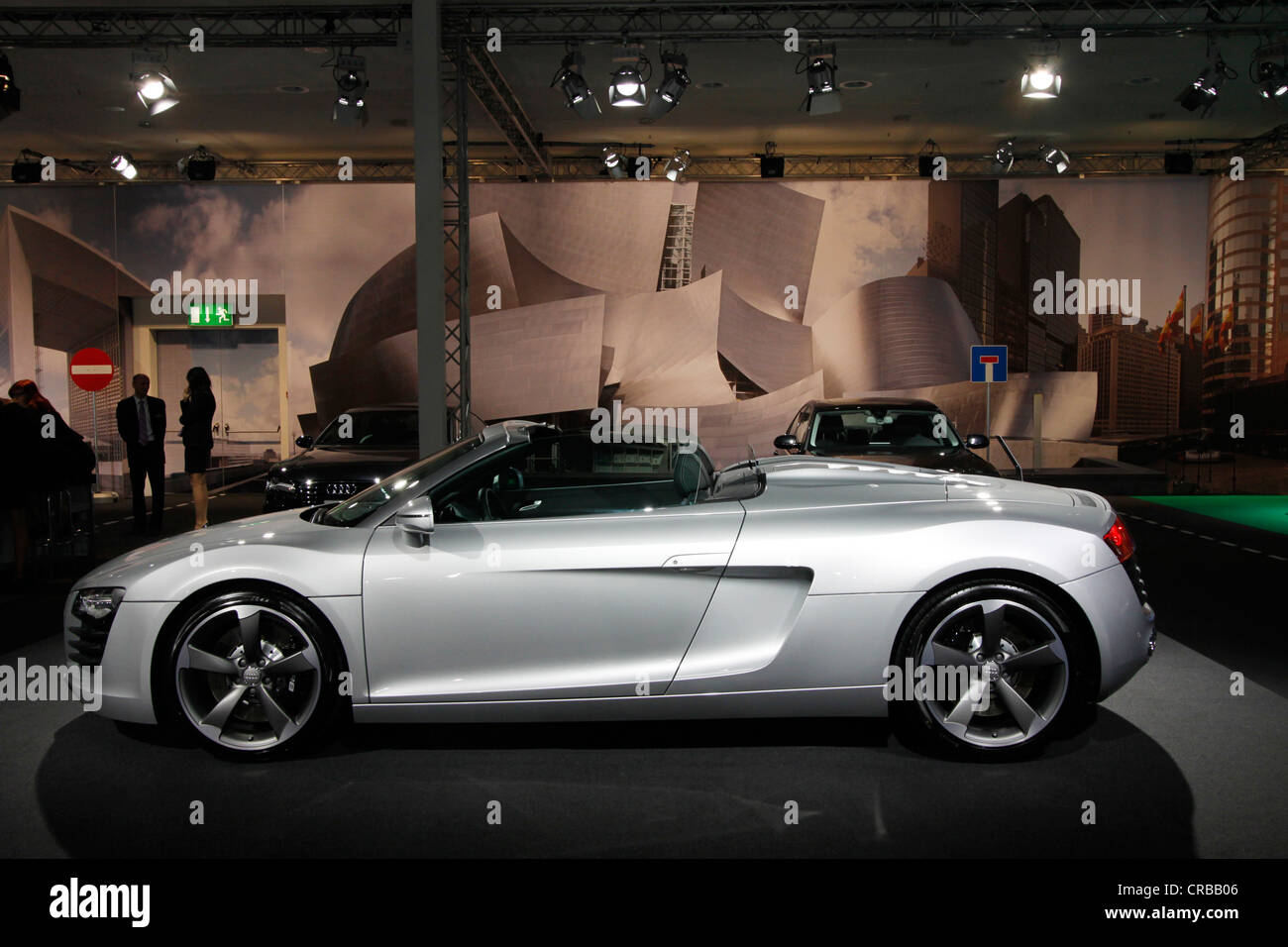 Audi R8 Spyder, Auto Zuerich Car Show, Oerlikon quarter, Zurich, Switzerland, Europe Stock Photo