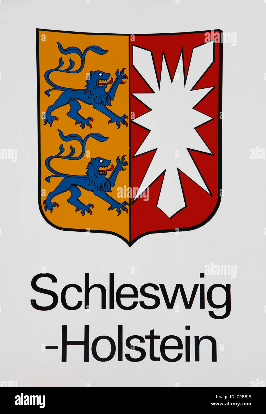 Emblem of the state of schleswig holstein hires stock photography and