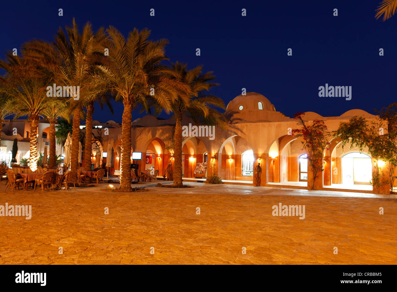 El Gouna in the evening, Red Sea, Egypt, Africa Stock Photo