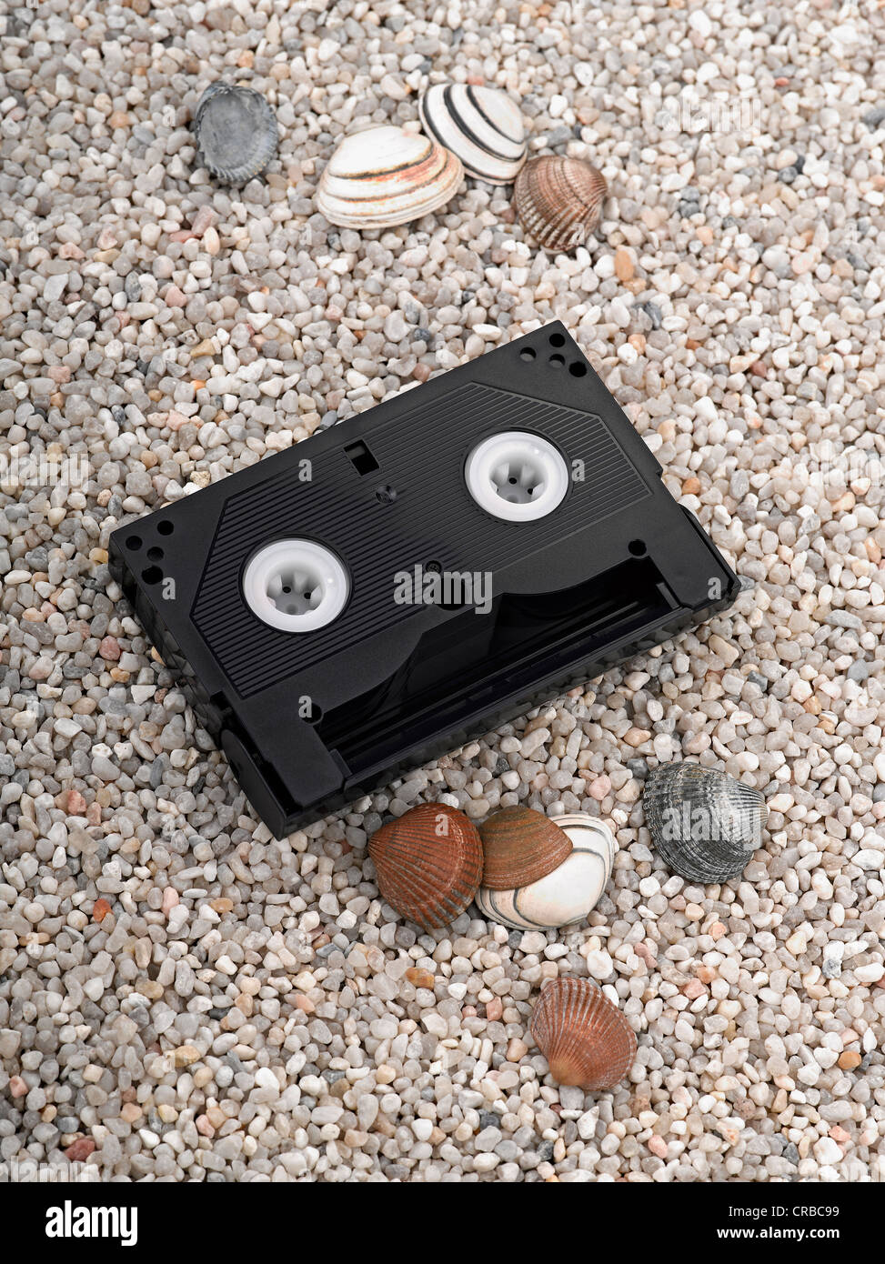 Hi8 video tapes on beach Stock Photo Alamy