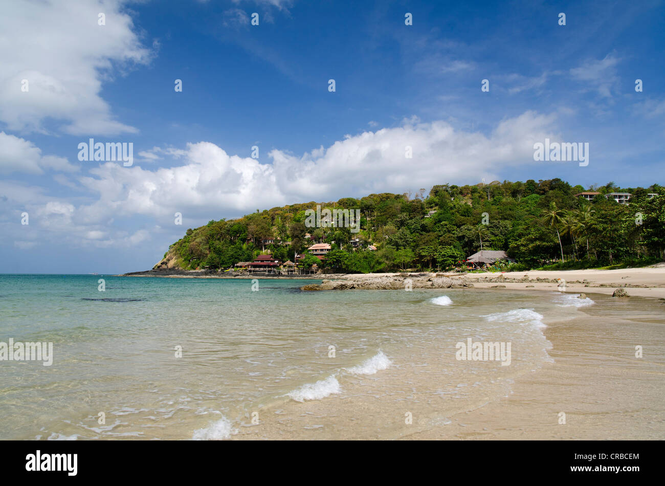 Coast, sandy beach, Bamboo Bay, Ko Lanta island, Krabi, Thailand, Southeast Asia Stock Photo