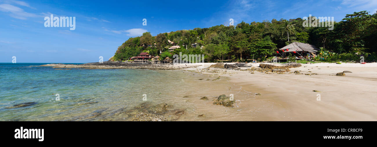 Coast, sandy beach, Bamboo Bay, Ko Lanta island, Krabi, Thailand, Southeast Asia Stock Photo