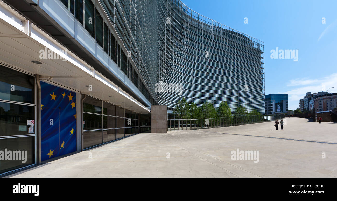 European Commission, the Berlaymont building, Brussels, Belgium, Europe Stock Photo