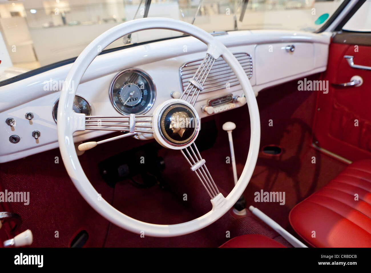 Steering wheel and dashboard, Prototyp Museum Hamburg, Hafencity