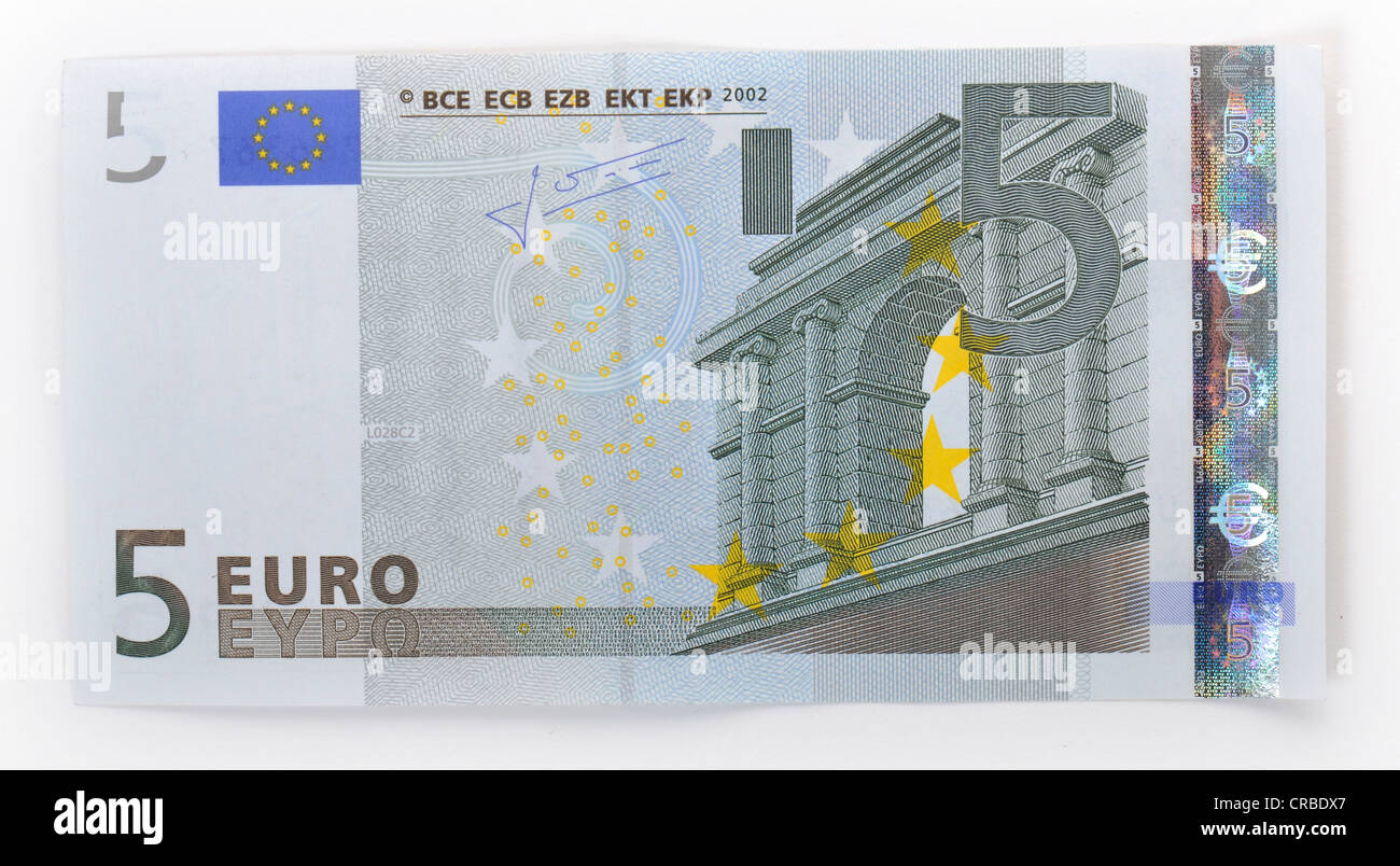 5-euro banknote, front Stock Photo: 48810223 - Alamy