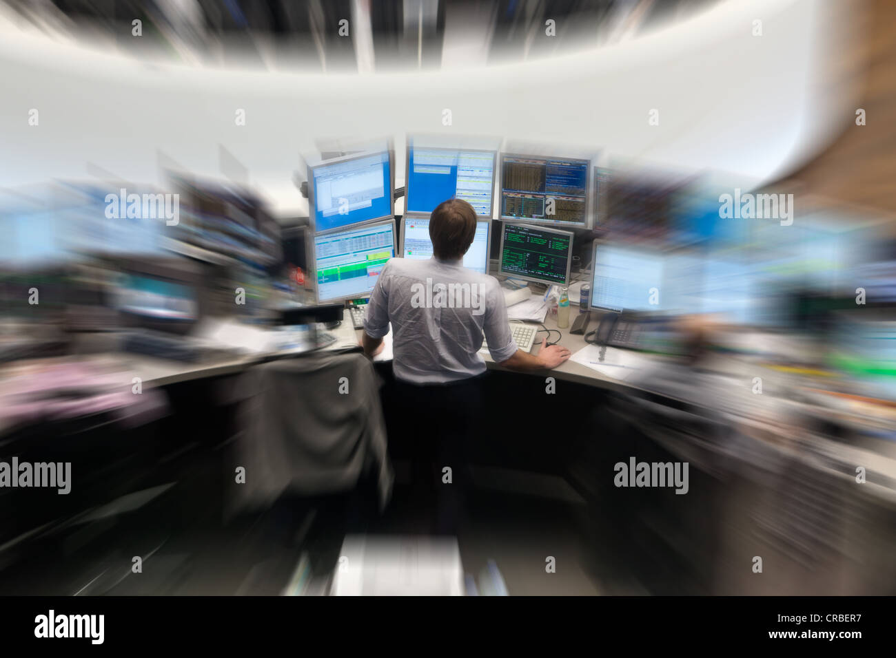 Large trading hall of the Frankfurt Stock Exchange, Deutsche Boerse AG
