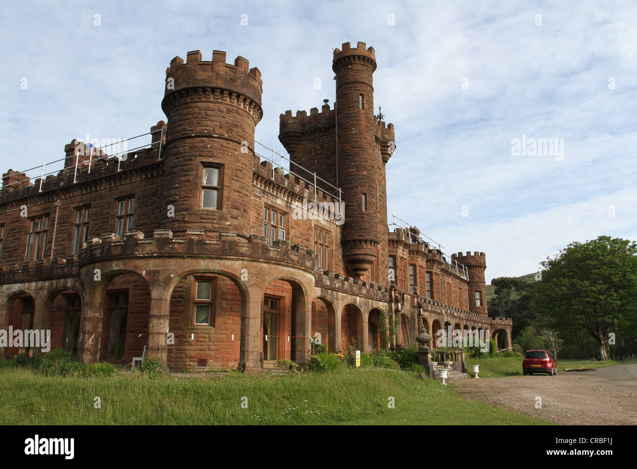 Exterior of Kinloch Castle Isle of Rum Scotland May 2012 Stock Photo