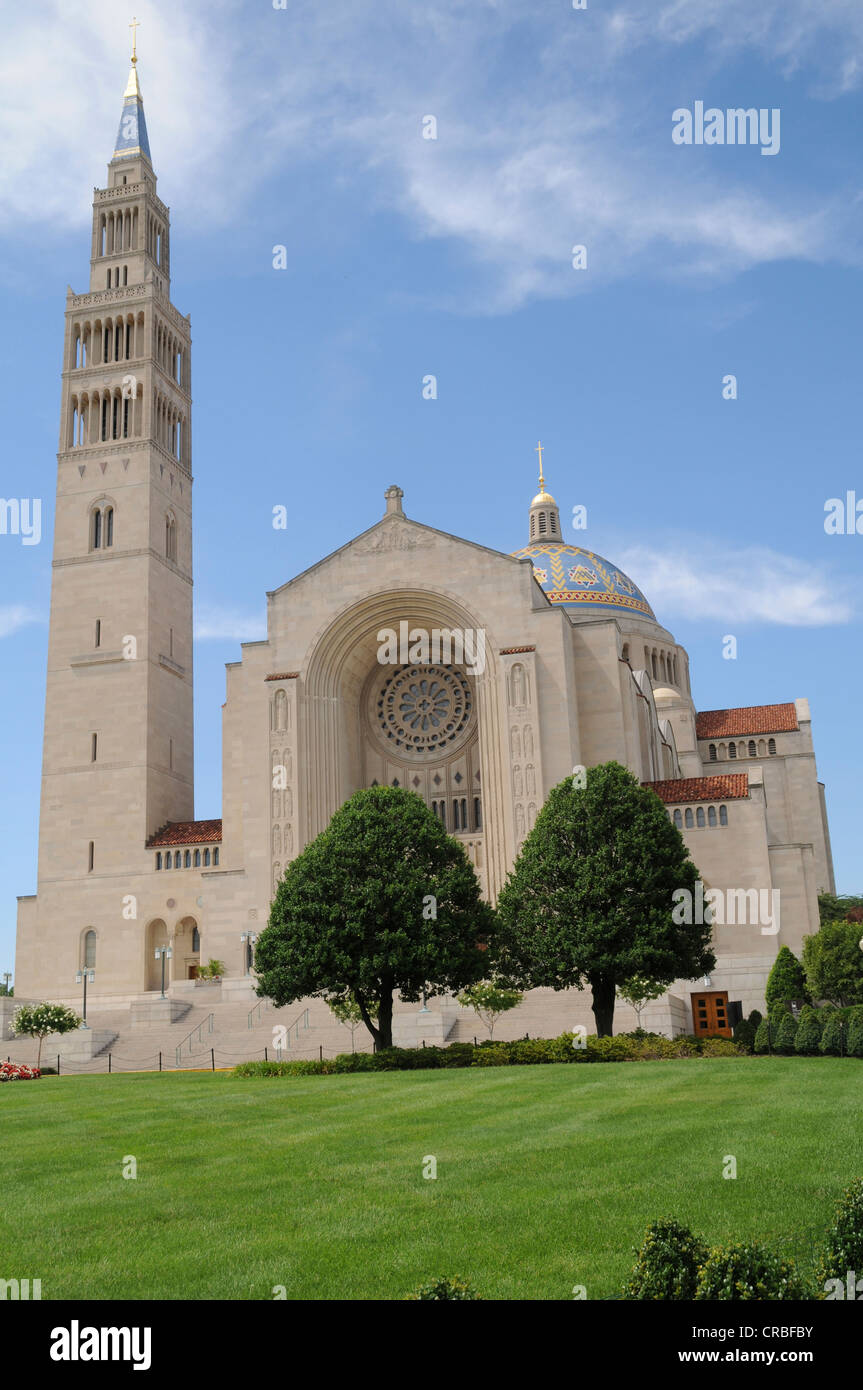 The Shrine of the Immaculate Conception in Washington, DC Stock Photo