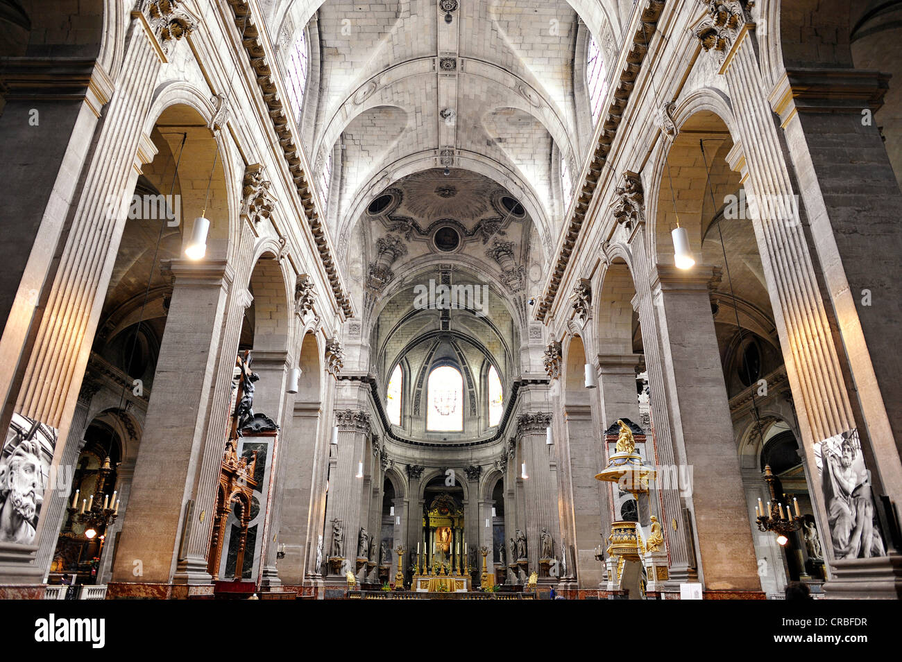 Nave and altar, Catholic parish church of SaintSulpice de Paris, Saint