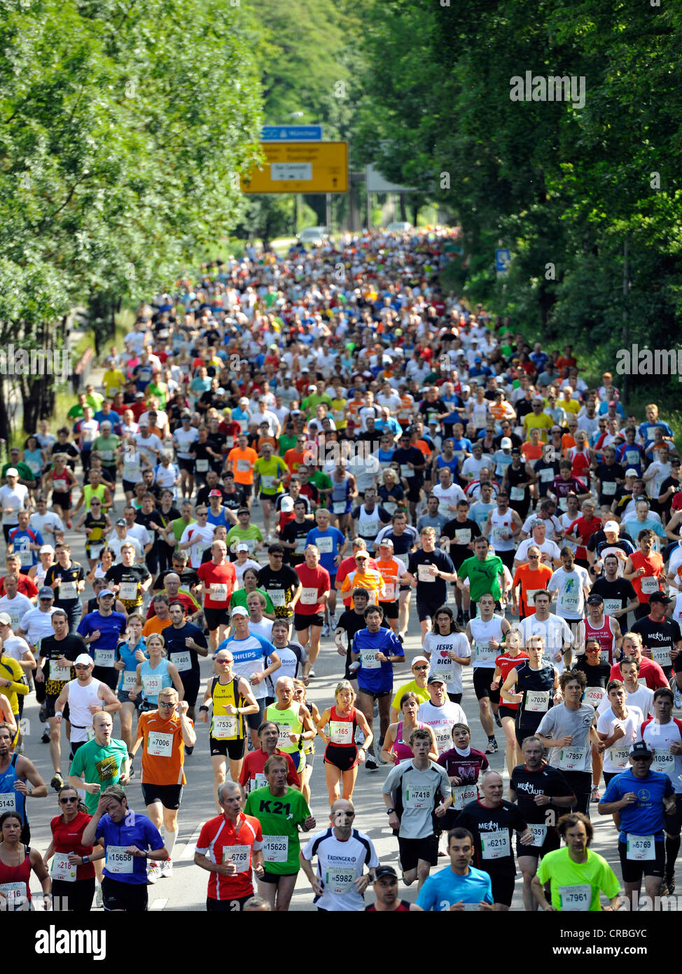 Half Marathon, 29.05.2011, Stuttgarter-Zeitung-Lauf race, Stuttgart, Baden-Wuerttemberg, Germany, Europe Stock Photo