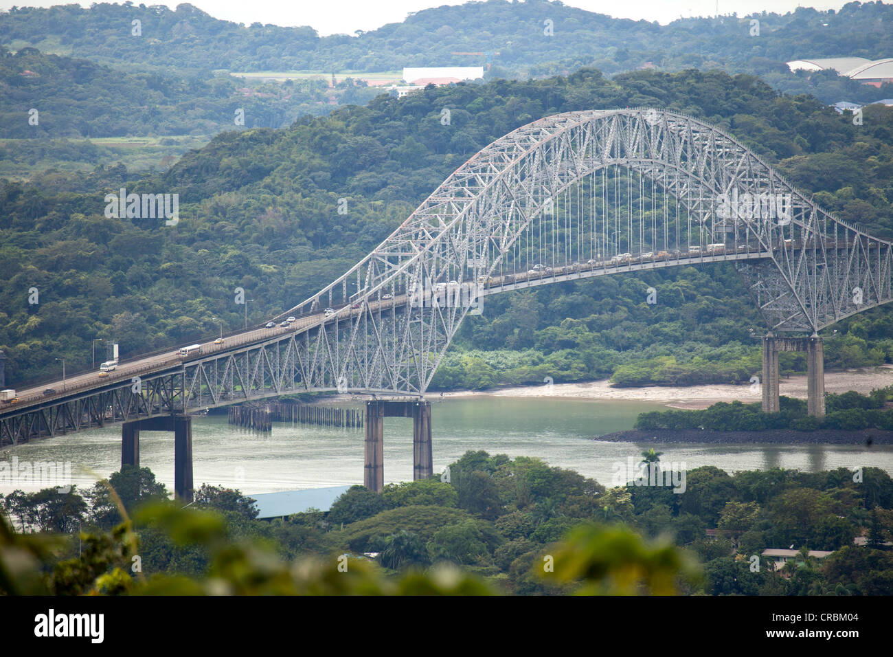 Puente de las Américas, Bridge of the Americas, an arched bridge over the Panama Canal in Panama Puente de las Américas, Bridge of the Americas, an arched bridge over the Panama Canal in Panama