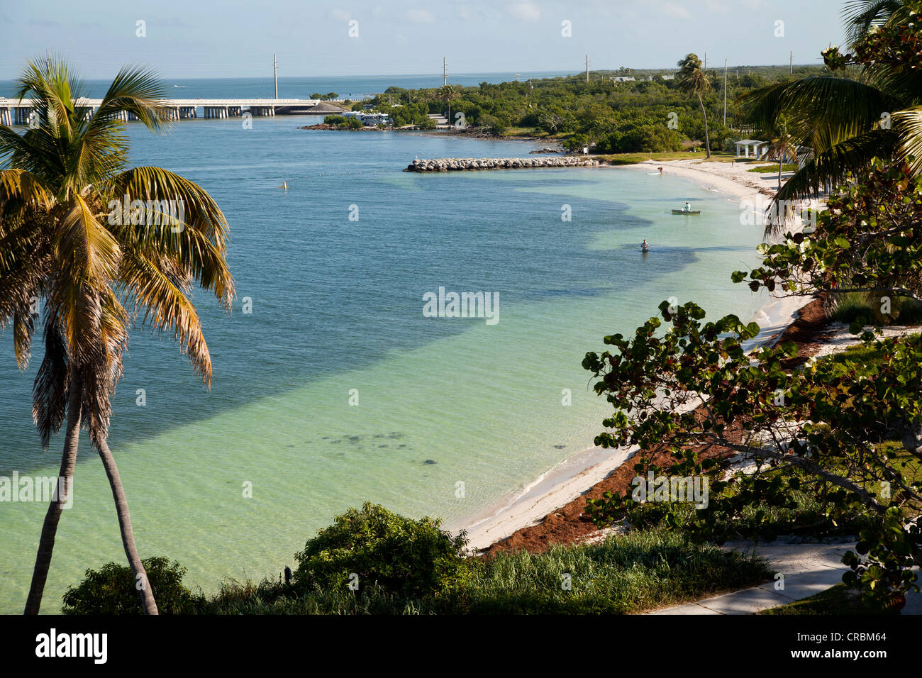 Sandy beach, Calusa Beach in Bahia Honda State Park, Florida Keys, Florida, USA Stock Photo