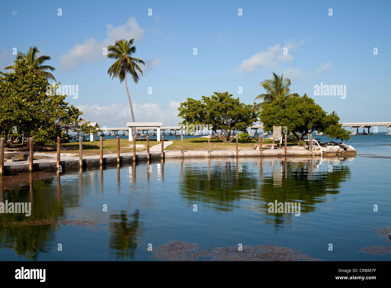 Wharf at the visitor centre in Bahia Honda State Park, Florida Keys, Florida, USA Stock Photo