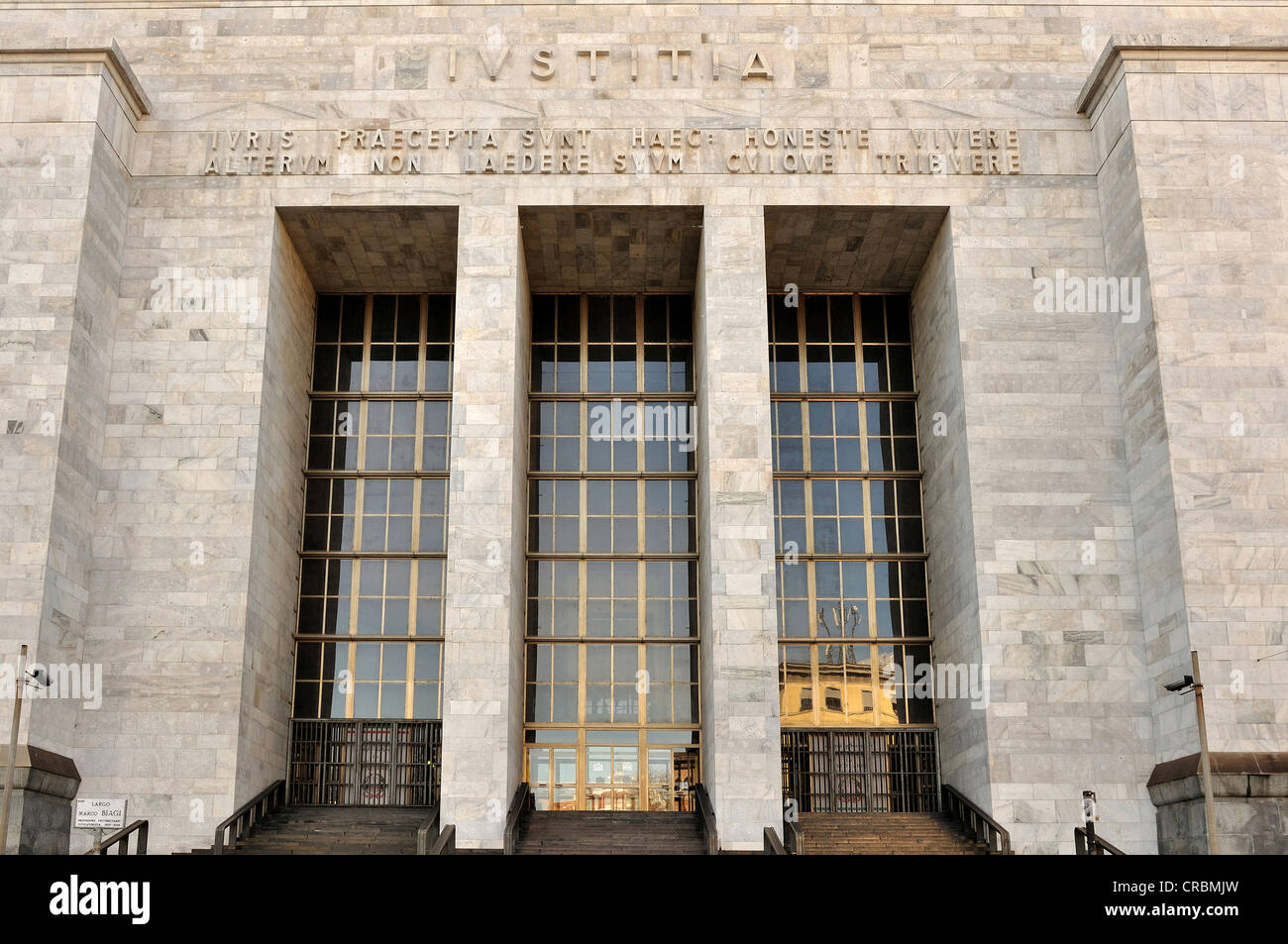 law courts main entrance, Milan Stock Photo