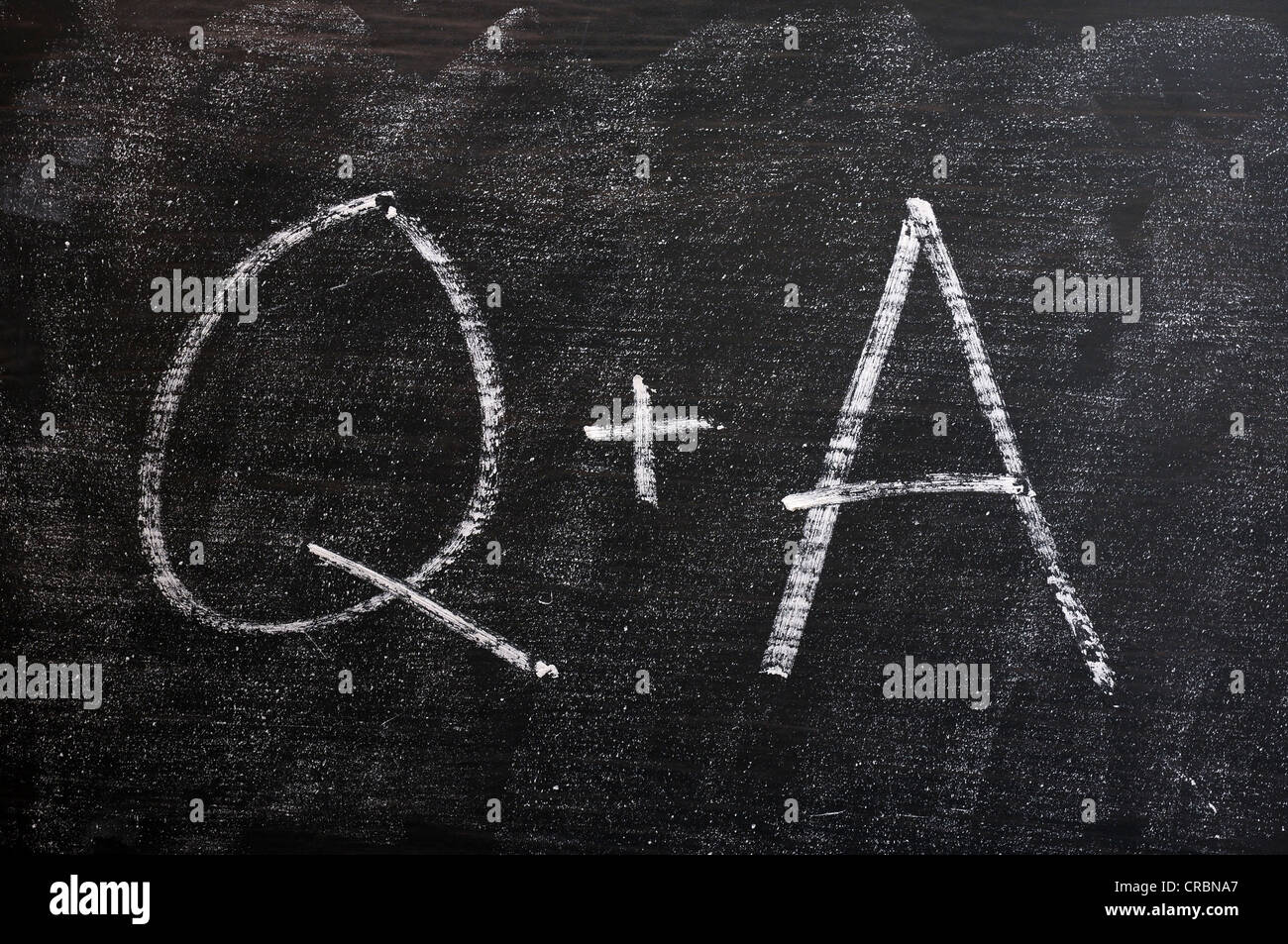 blackboard answer question education concept chalkboard school board