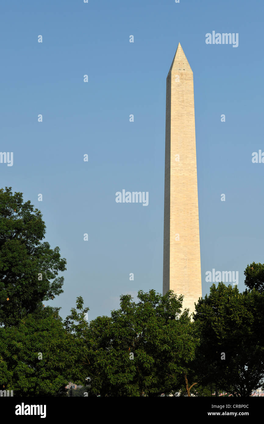 Washington National Monument, obelisk, Washington DC, District of Columbia, United States of America, PublicGround Stock Photo