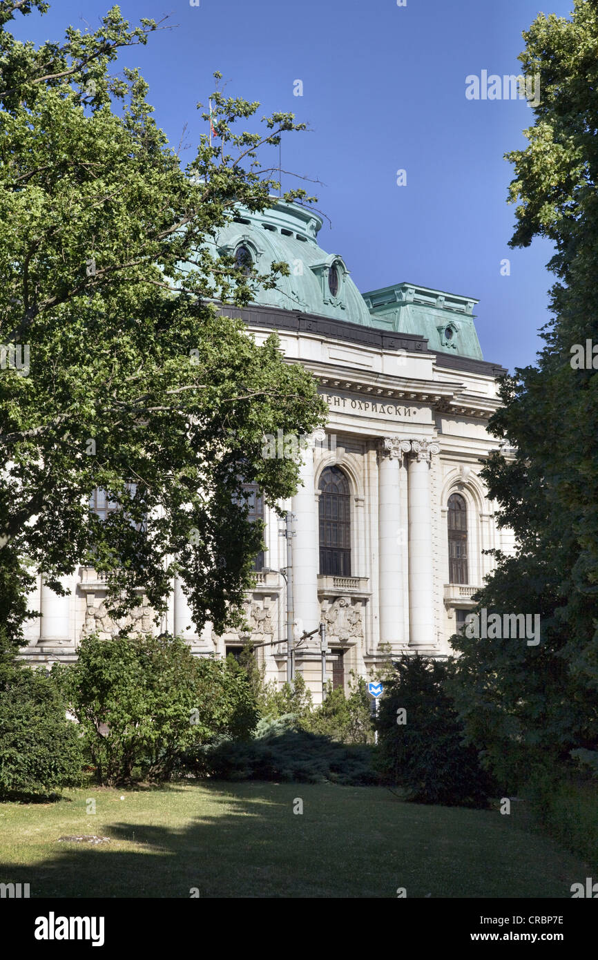 Saint Clement of Ohrid University building in Sofia, Bulgaria Stock