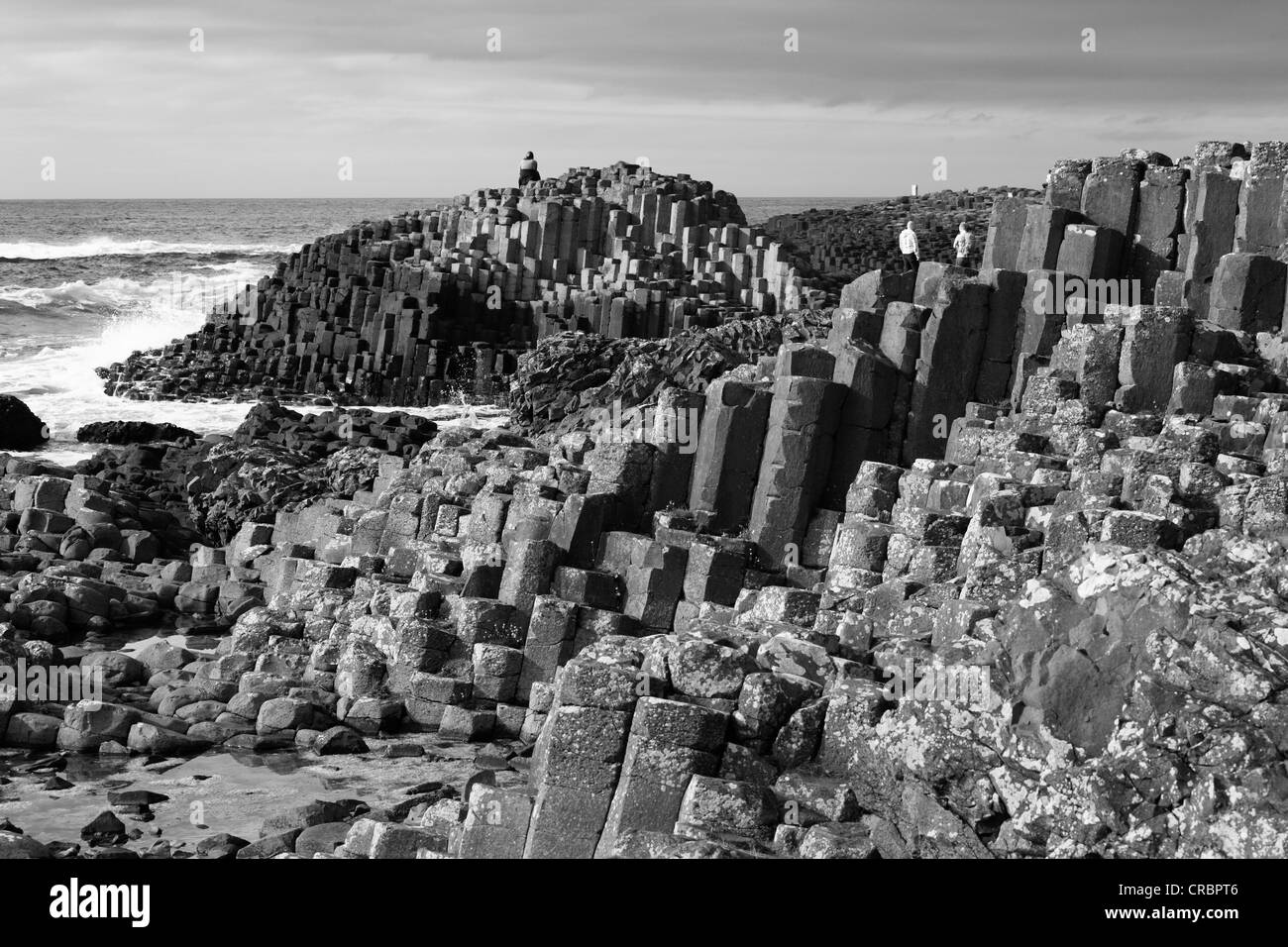 Basalt columns, Giant's Causeway, Causeway Coast, County Antrim, Northern Ireland, Great Britain, Europe Stock Photo