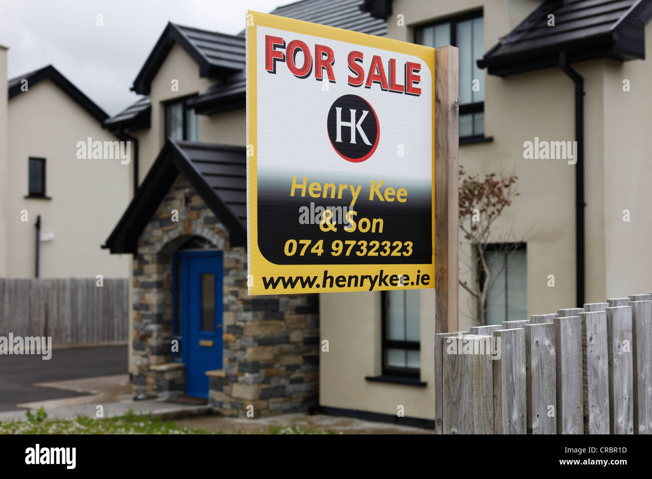 For Sale sign, house sale, Glencolumbcille, also Glencolumbkille
