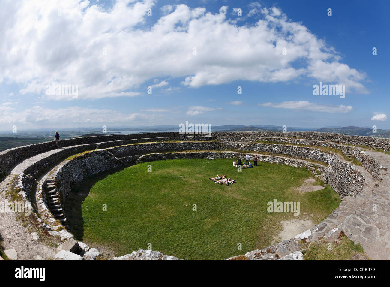 Ring fort Grianán of Aileach, also Ailech, Grianán Ailigh, Inishowen Peninsula, County Donegal, Ireland, British Isles, Europe Stock Photo