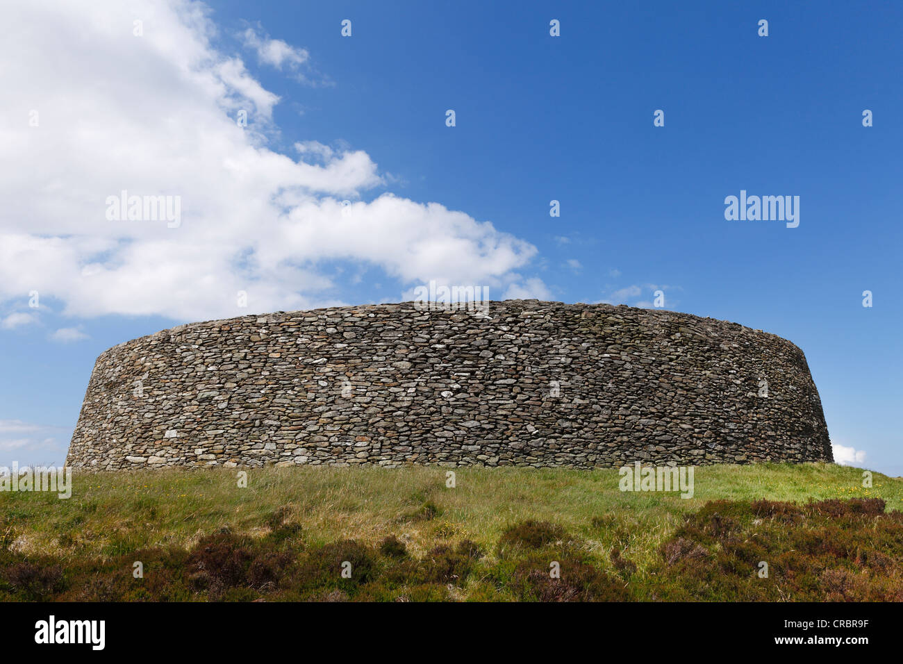 Ring fort Grianán of Aileach, also Ailech, Grianán Ailigh, Inishowen Peninsula, County , Ireland, British Isles, Europe Stock Photo