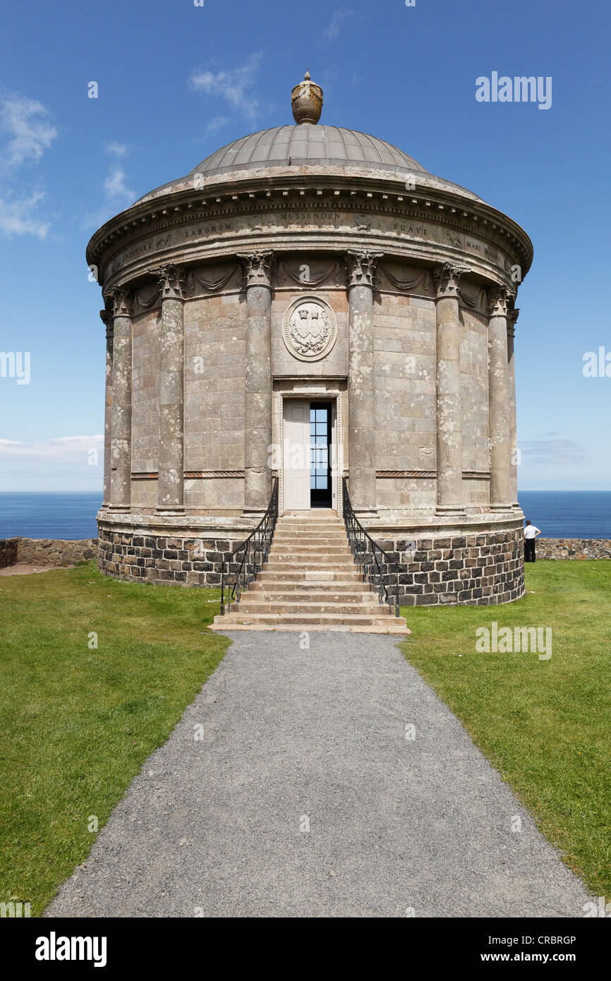 Mussenden Temple, Downhill Estate, County Derry, Northern Ireland, Great Britain, Europe Stock Photo