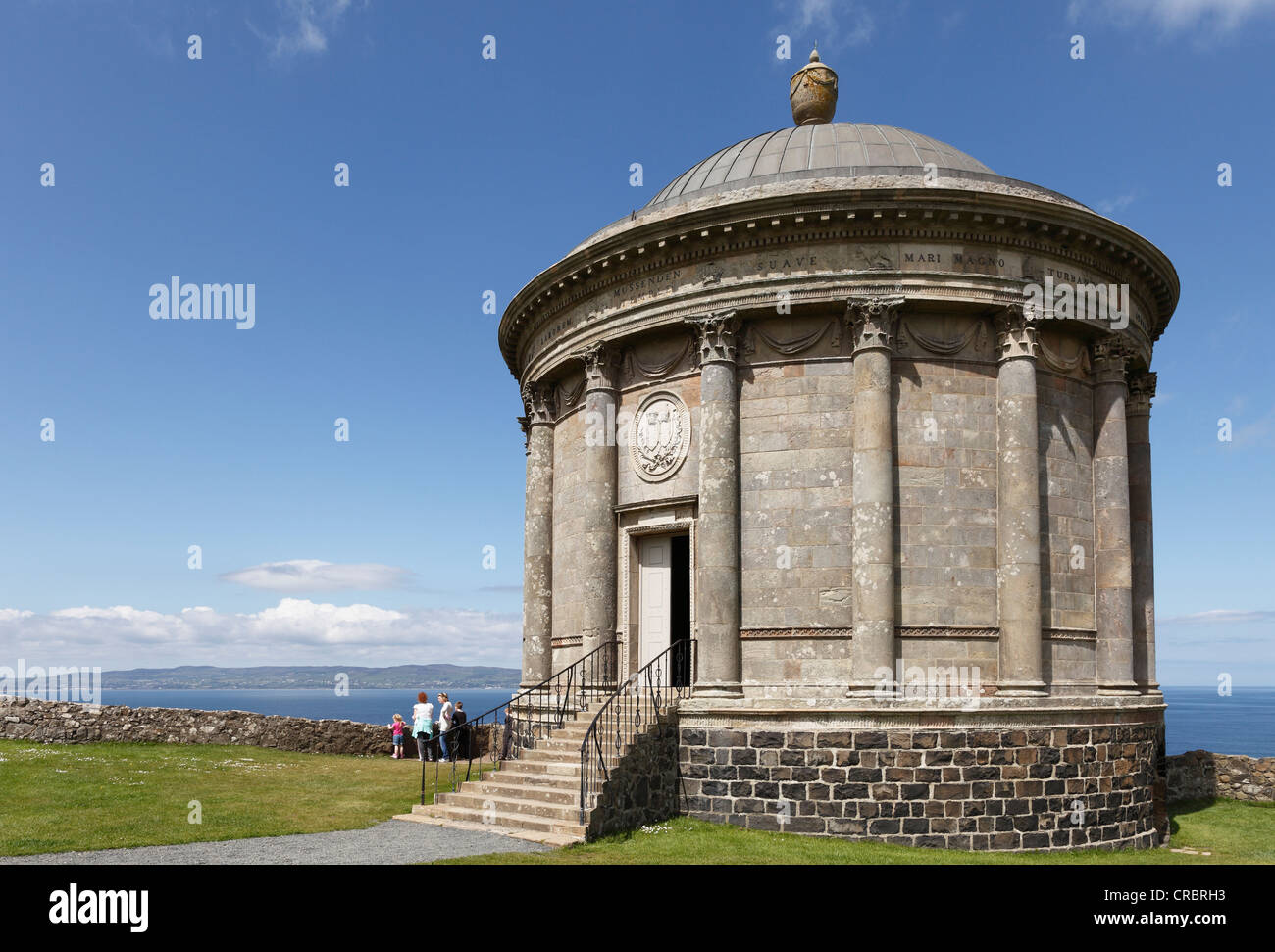 Mussenden Temple, Downhill Estate, County Derry, Northern Ireland, Great Britain, Europe Stock Photo