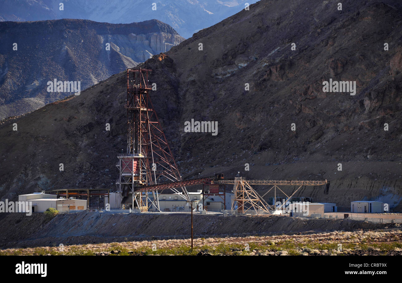 Ryan Borax Mine, one of the last active mines in Death Valley National